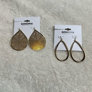 Sonoma 2 set of gold earrings